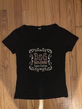dolce and gabbana denim tshirt